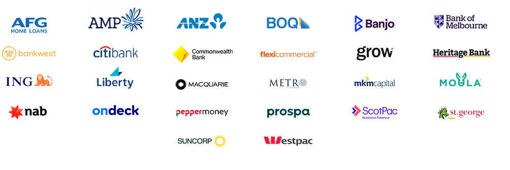An extensive list of our finance lenders.